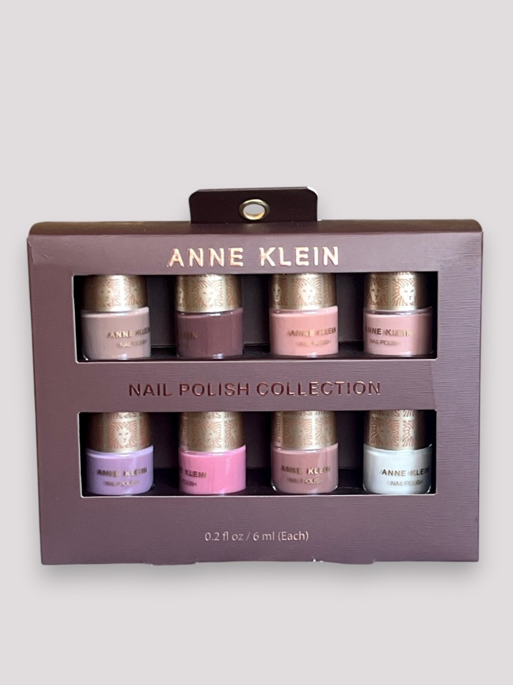 Anne Klein Mini Nail Polish Set 8pc. Matte Multicolor 6ml Each